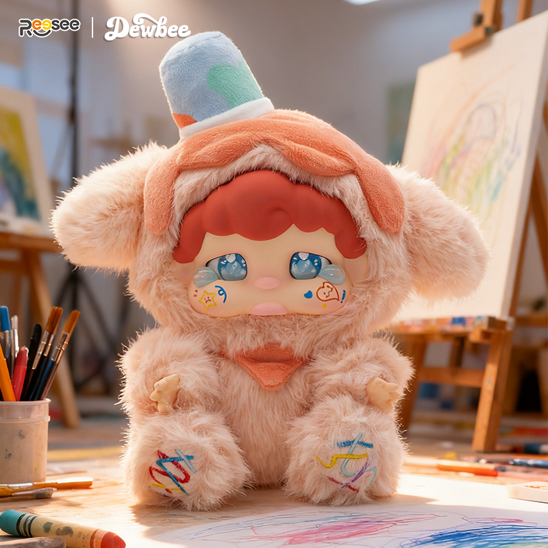 Dewbee Meeting My Younger Self Series: Sitting Plush Figure Blind Box – Cute Vinyl Face & Soft Stuffed Toy