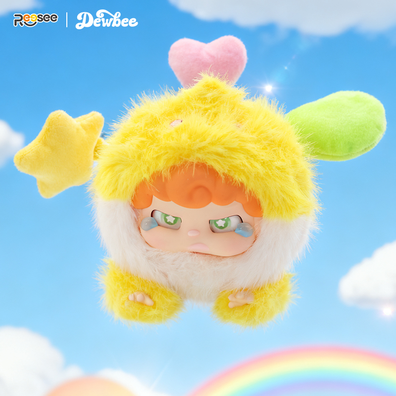 Dewbee Fantasy Stage Plush Doll Blind Box – 3D Silicone Face & Standing Plush Body