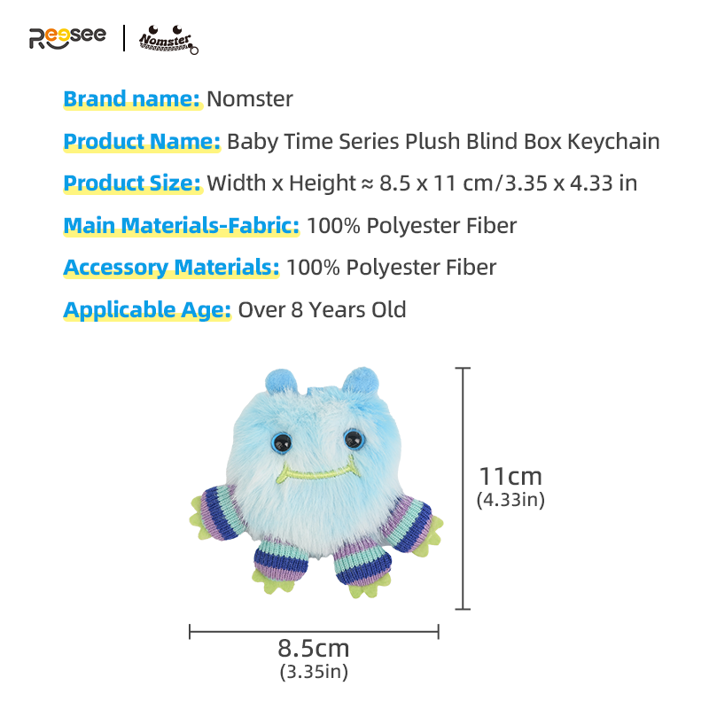 Nomaster Series-Baby Time Mini Plush Keychain Blind Box