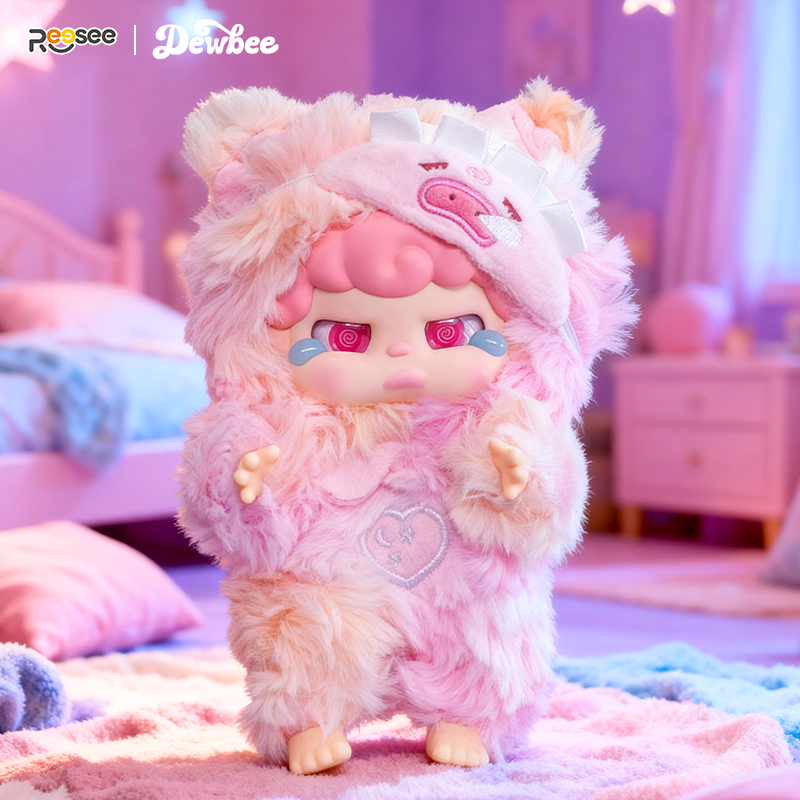 Dewbee Fantasy Stage Plush Doll Blind Box – 3D Silicone Face & Standing Plush Body