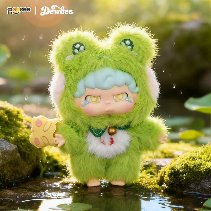 Dewbee Fantasy Stage Plush Doll Blind Box – 3D Silicone Face & Standing Plush Body
