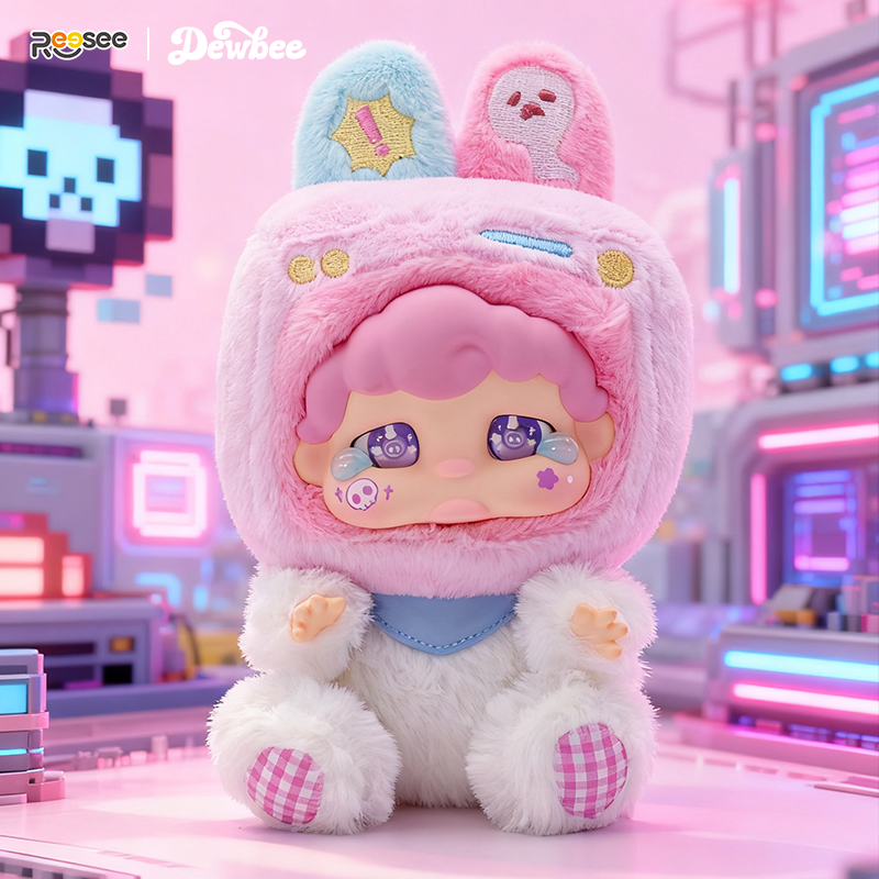 Dewbee Meeting My Younger Self Series: Sitting Plush Figure Blind Box – Cute Vinyl Face & Soft Stuffed Toy