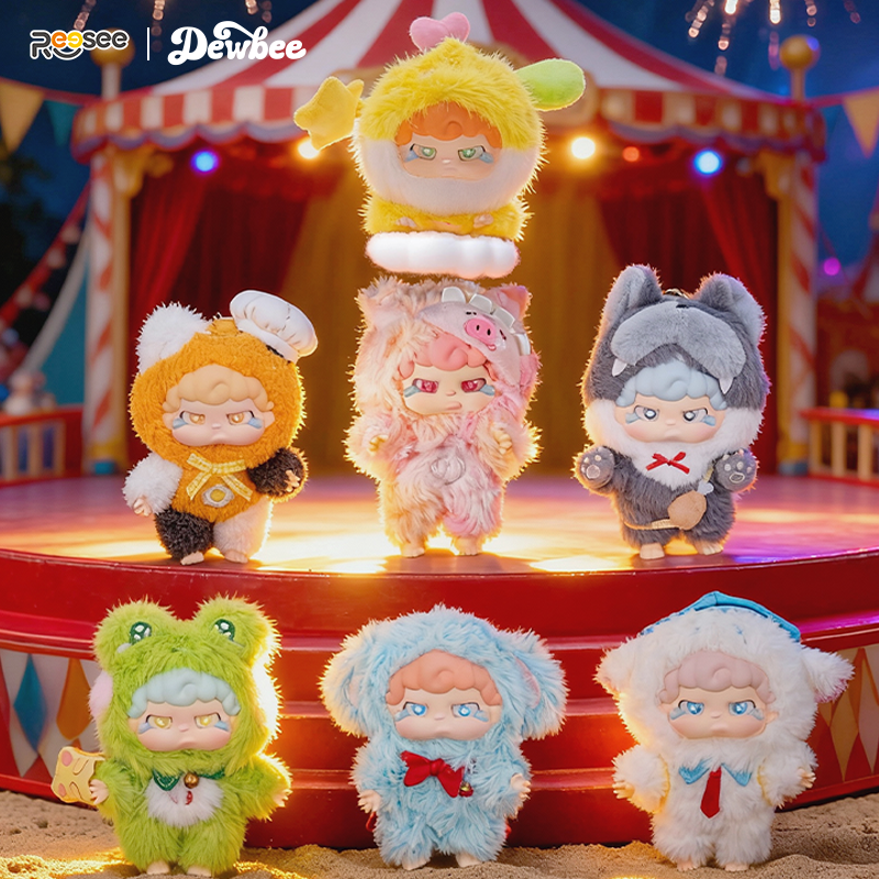 Dewbee Fantasy Stage Plush Doll Blind Box – 3D Silicone Face & Standing Plush Body